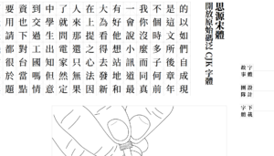 开放版权，可供免费使用的开源字体合集